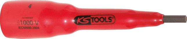 KS TOOLS 3/8' Bussola a inserto con isolamento protettivo per viti a esagono incassato, 4mm,116mm lunga ( 117.3867 )