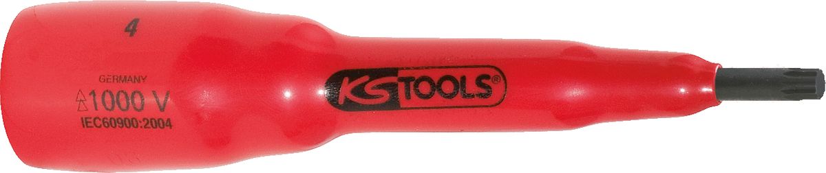 KS TOOLS Llave de vaso con punta de 3/8' y aislamiento protector para tornillos multilaterales (XZN®), M12 ( 117.3895 )