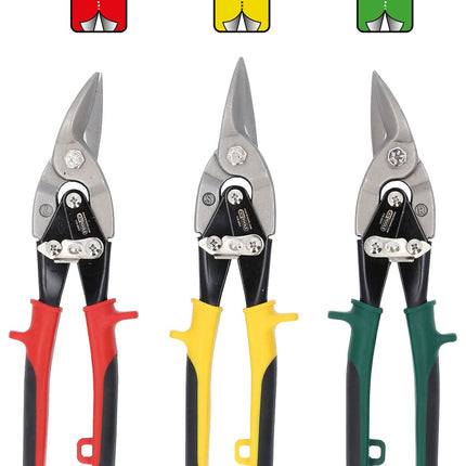 KS TOOLS Hebel-Blechdurchgangsscheren-Satz, 3-tlg ( 118.0050 ) - Toolbrothers