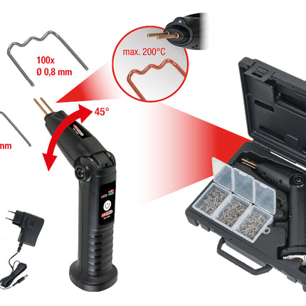 KS TOOLS Kunststoffreparatur-Satz (kabellos), 302-tlg ( 150.1035 ) - Toolbrothers