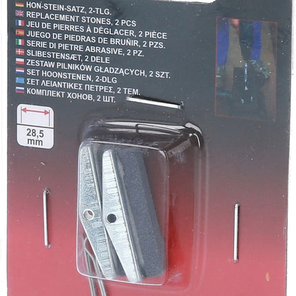 KS TOOLS Hon-Stein-Satz, Länge: 28,5 mm, für 150.1180, 2-tlg ( 150.1181 ) - Toolbrothers