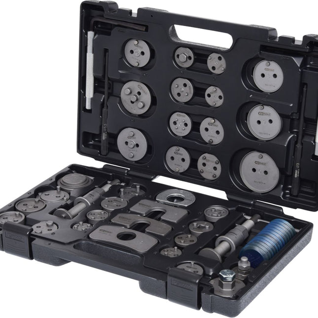 KS TOOLS Juego de herramientas para reposicionar el pistón de frenos, 41 pzs ( 150.1970 )