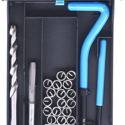 KS TOOLS Nirostahl Gewinde-Reparatur-Satz M8x1,0x11mm, 24-tlg ( 150.6030 ) - Toolbrothers