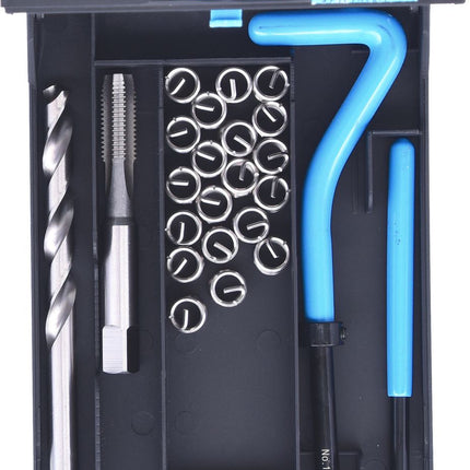 KS TOOLS Nirostahl Gewinde-Reparatur-Satz M8x1,25x10,8mm, 24-tlg ( 150.6040 ) - Toolbrothers