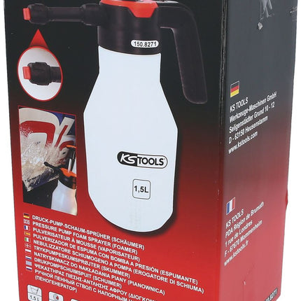 KS TOOLS Druck-Pump-Schaum-Sprüher (Schäumer), 1,5 l ( 150.8271 ) - Toolbrothers