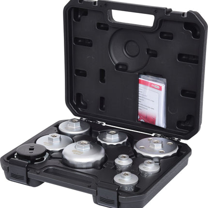 KS TOOLS Öldienstschlüssel-Satz für Ölfilter- und Filtergehäusedeckel, 9-tlg ( 150.9210 ) - Toolbrothers