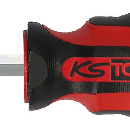 KS TOOLS ERGOTORQUEmax Schlitz-Schraubendreher, 6mm, kurze Form ( 151.1131 ) - Toolbrothers