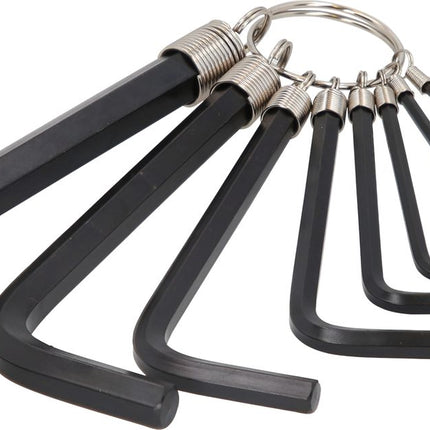 KS TOOLS Innensechskant-Winkelstiftschlüssel-Satz am Ring, 8-tlg2-10mm ( 151.3250 ) - Toolbrothers