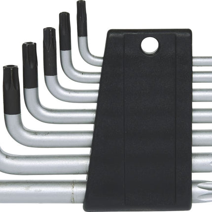 KS TOOLS Serie di chiavi maschio piegate Torx c.foro,7 pzTB10-TB40 ( 151.4150 )