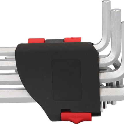 KS TOOLS Serie di chiavi maschio esagonali piegate in supporto a clip,10pz.1,5-10mm ( 151.5080 )