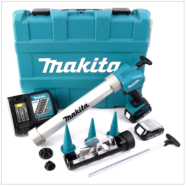 Makita BCG 180 RHEX Akku-Kartuschenpistole 18 V im Koffer inkl. 2 Akkus und Ladegerät - Toolbrothers