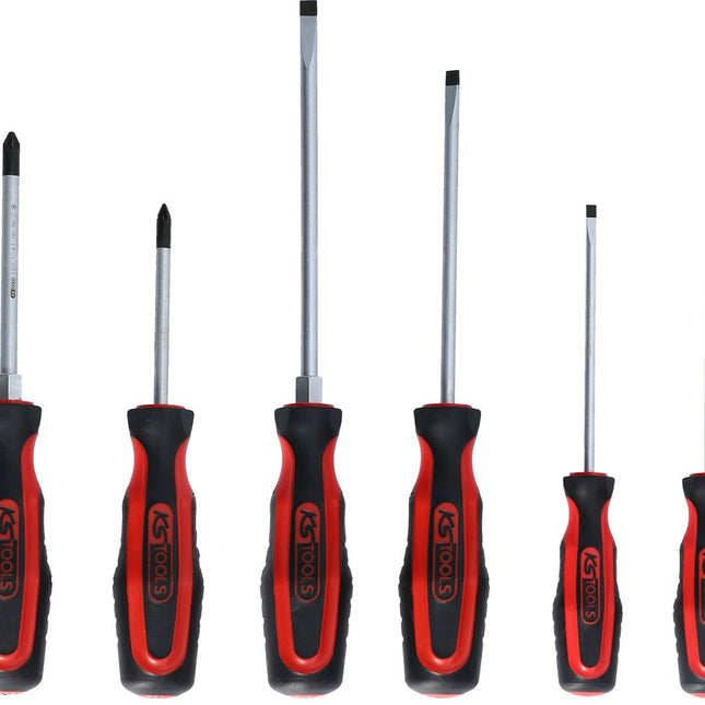 KS TOOLS ERGOTORQUEplus Schraubendreher-Satz, 6-tlg Schlitz, PZ ( 159.0020 ) - Toolbrothers