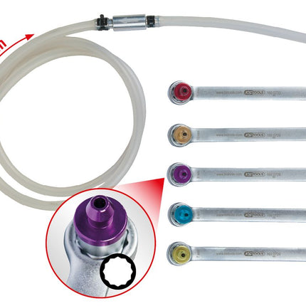 KS TOOLS Bremsen-Entlüftungsschlüssel-Satz, 6-tlg ( 160.0725 ) - Toolbrothers