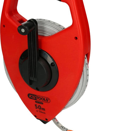 KS TOOLS Rahmenbandmaß mit gelbem Stahlband, Kunststoffgehäuse, 50m ( 300.0056 ) - Toolbrothers