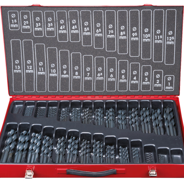 KS TOOLS Coffret de forets HSS-R laminés, 230 pcs, 1-13mm ( 330.1650 )