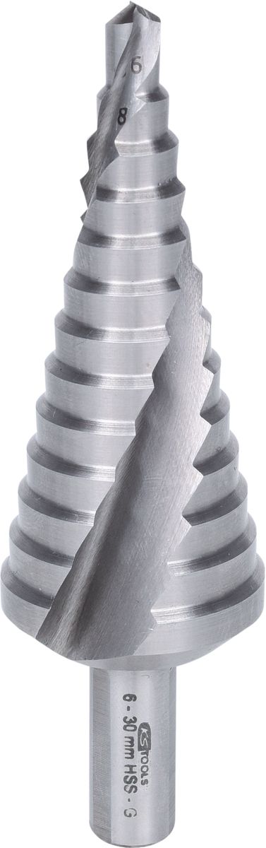 KS TOOLS Broca escalonada HSS,Ø 6-30mm, 13 niveles ( 330.2304 )