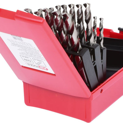 KS TOOLS HSS-G Spiralbohrer-Satz, Kunststoffkassette, 25-tlg 1-13mm ( 330.2623 ) - Toolbrothers