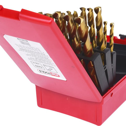KS TOOLS HSS TiN Spiralbohrer-Satz, Kunststoffkassette 25-tlg 1-13mm ( 330.4623 ) - Toolbrothers
