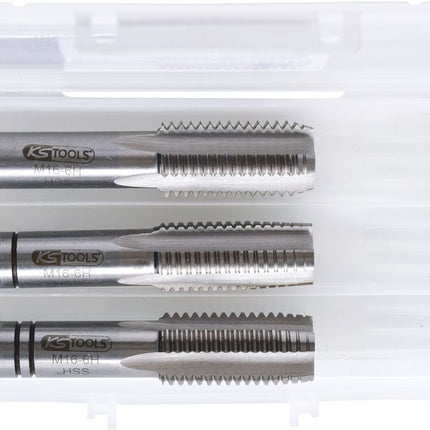 KS TOOLS HSS Handgewindebohrer-Satz M, M16x2, 3-tlg ( 331.0160 )
