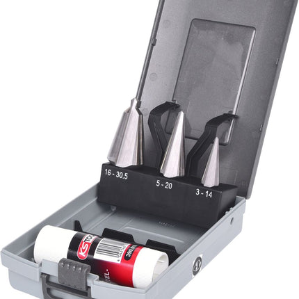 KS TOOLS HSS Blechschälbohrer-Satz, Kunststoffkassette 4-tlg ( 336.0533 ) - Toolbrothers