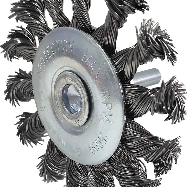 KS TOOLS Stahldrahtrundbürste 0,5mm, Ø 75mm ( 340.0039 ) - Toolbrothers