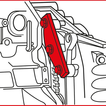 KS TOOLS Motoreinstell-Werkzeug-Satz für Ford / Land Rover / PSA / Volvo, 6-tlg ( 400.1625 )