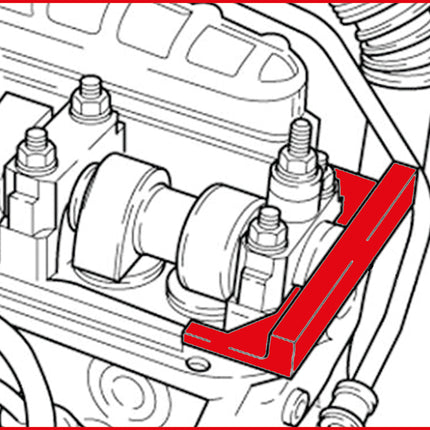 KS TOOLS Jeu d'outils de réglage moteur pour VAG / Volvo, 2 pcs ( 400.1725 )
