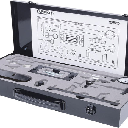 KS TOOLS Juego de herramientas de reglaje de motores para VAG, 23 pzs ( 400.2300 )