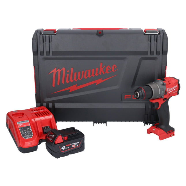 Milwaukee M18 FPD3-401X taladro de percusión sin cable 18 V 158 Nm sin escobillas + 1x batería recargable 4.0 Ah + cargador + caja HD