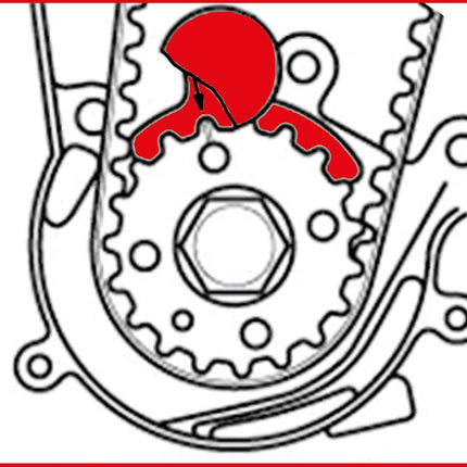 KS TOOLS Juego de herramientas de reglaje de motores para VAG, 7 pzs Universal ( 400.2700 )
