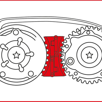 KS TOOLS Motoreinstell-Werkzeug-Satz für Alfa Romeo / Fiat / GM / Opel, 7-tlg ( 400.3050 ) - Toolbrothers