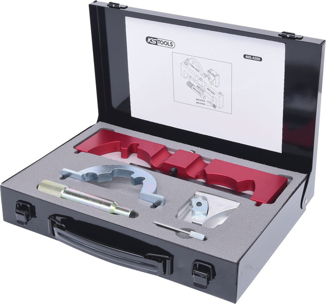 KS TOOLS Juego de herramientas de reglaje de motores para GM / Opel, 7 pzs ( 400.4200 )