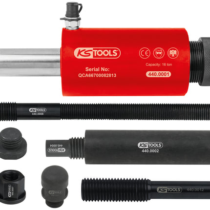 KS TOOLS Cilindro idraulico per pressione e trazione, 16t, 10 pz ( 440.0005 )