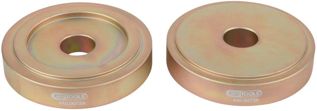 KS TOOLS Montage-Gegenhalteplatte-Satz für Ford / Mazda / Volvo, 2-tlg ( 440.0072 ) - Toolbrothers