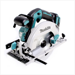 Makita DHS 680 Z Akku Handkreissäge 18V 165 mm Solo + Führungsschienenadapter - ohne Akku, ohne Ladegerät