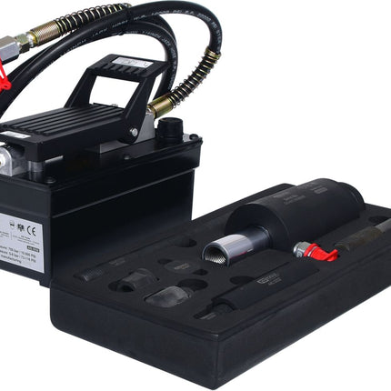 KS TOOLS Hydraulik-Einheit 16t, mit Luft-Hydraulik-Pumpe, 13-tlg ( 440.9991 ) - Toolbrothers