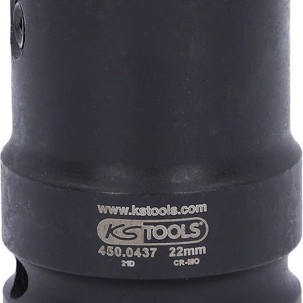 KS TOOLS Kraft-Bit-Stecknuss-Adapter, 3/4"x22mm ( 450.0437 ) - Toolbrothers