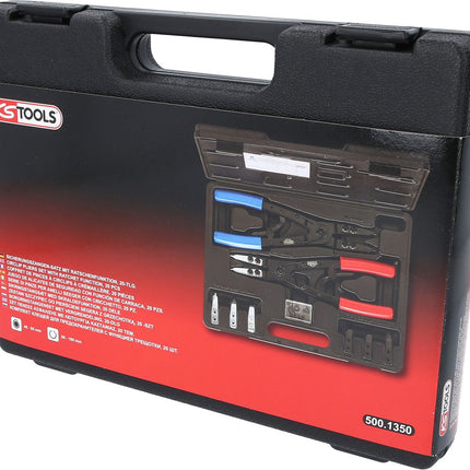 KS TOOLS Sicherungszangen-Satz mit Ratschenfunktion, 20-tlg ( 500.1350 ) - Toolbrothers