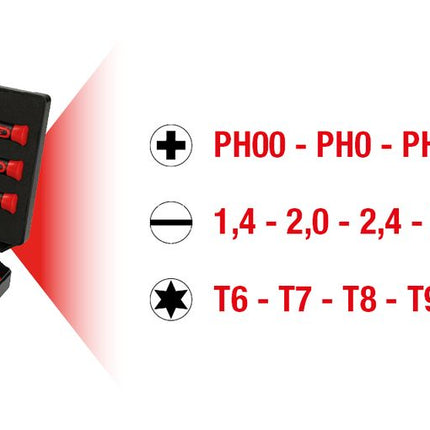 KS TOOLS Feinmechanik-Schraubendreher-Satz PH, Schlitz, Torx, 14-tlg ( 500.7170 ) - Toolbrothers