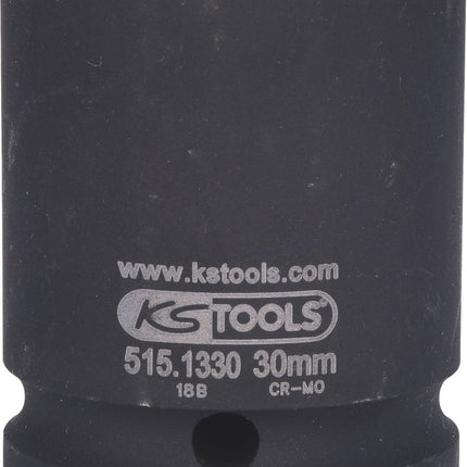 KS TOOLS 3/4" Sechskant-Kraft-Stecknuss, kurz, 30mm ( 515.1330 ) - Toolbrothers
