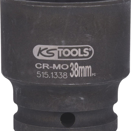 KS TOOLS 3/4" Sechskant-Kraft-Stecknuss, kurz, 38mm ( 515.1338 ) - Toolbrothers