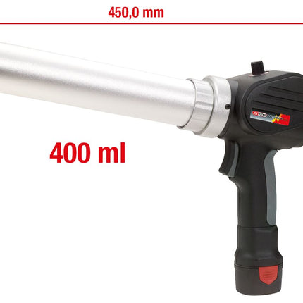 KS TOOLS Akku-Kartuschen-Pistole 400 ml mit 1 Akku und 1 Ladegerät ( 515.3575 ) - Toolbrothers
