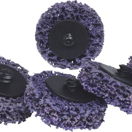 KS TOOLS Ersatz-Schleifpads, Ø50mm, Strip Rad lila, 10er Pack ( 515.5086 ) - Toolbrothers