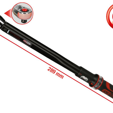 KS TOOLS 1/4" ERGOTORQUE®precision Ratschen-Drehmomentschlüssel, 5-25Nm ( 516.1512 ) - Toolbrothers