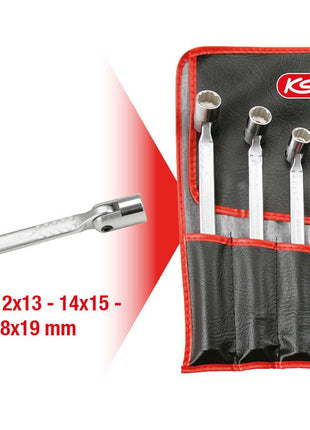 KS TOOLS Doppel-Gelenkschlüssel-Satz, 6-tlg ( 517.0310 ) - Toolbrothers