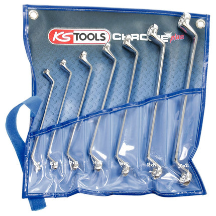 KS TOOLS CHROMEplus Doppel-Ringschlüssel-Satz, 7-tlg ( 518.0847 ) - Toolbrothers