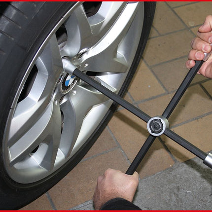 KS TOOLS Rad-Kreuzschlüssel mit Gleitgelenk für PKW, 1/2"x17x19x21mm ( 518.1154 ) - Toolbrothers