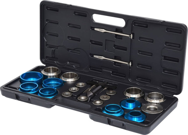 KS TOOLS Zestaw narzędzi do montażu uszczelnienia olejowego i uszczelnienia promieniowego wału, 24-częściowy ( 700.1280 )