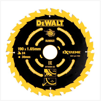 DeWalt DT10399 3er Pack 190 x 1,65 mm Extreme Kreissägen Sägeblatt - Toolbrothers