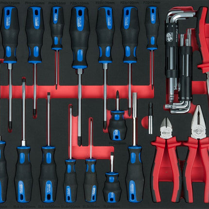 KS TOOLS Module de tournevis et de pinces, 59 pcs, modules système 1/1 ( 711.1059 )